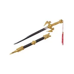 Sabre Et Fourreau De Ninja Couleur Or 50cm