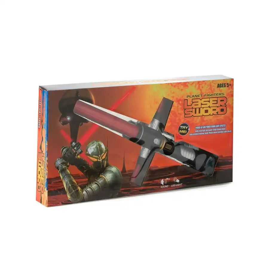 Sabre Rouge Avec Manche En Croix, Pour Enfant 2 Sabre Rouge Avec Manche En Croix, Pour Enfant – Image 2