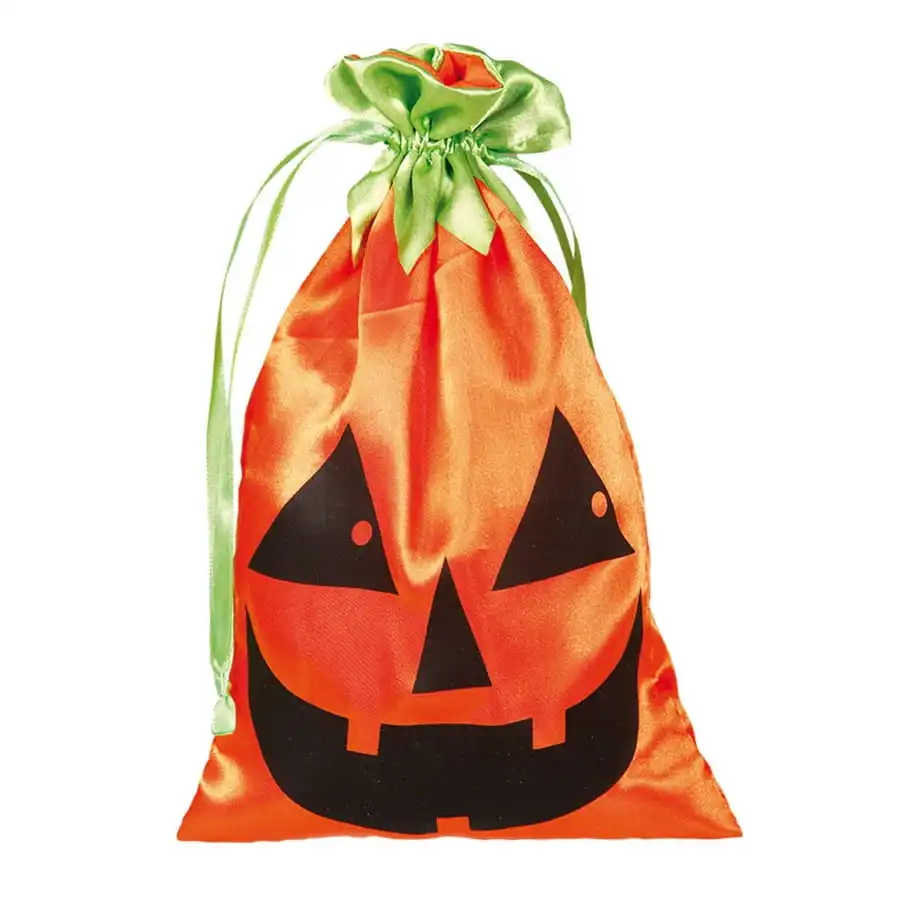 Sac Citrouille Pour Bonbons De Halloween, 20cm 1 Sac Citrouille Pour Bonbons De Halloween, 20cm
