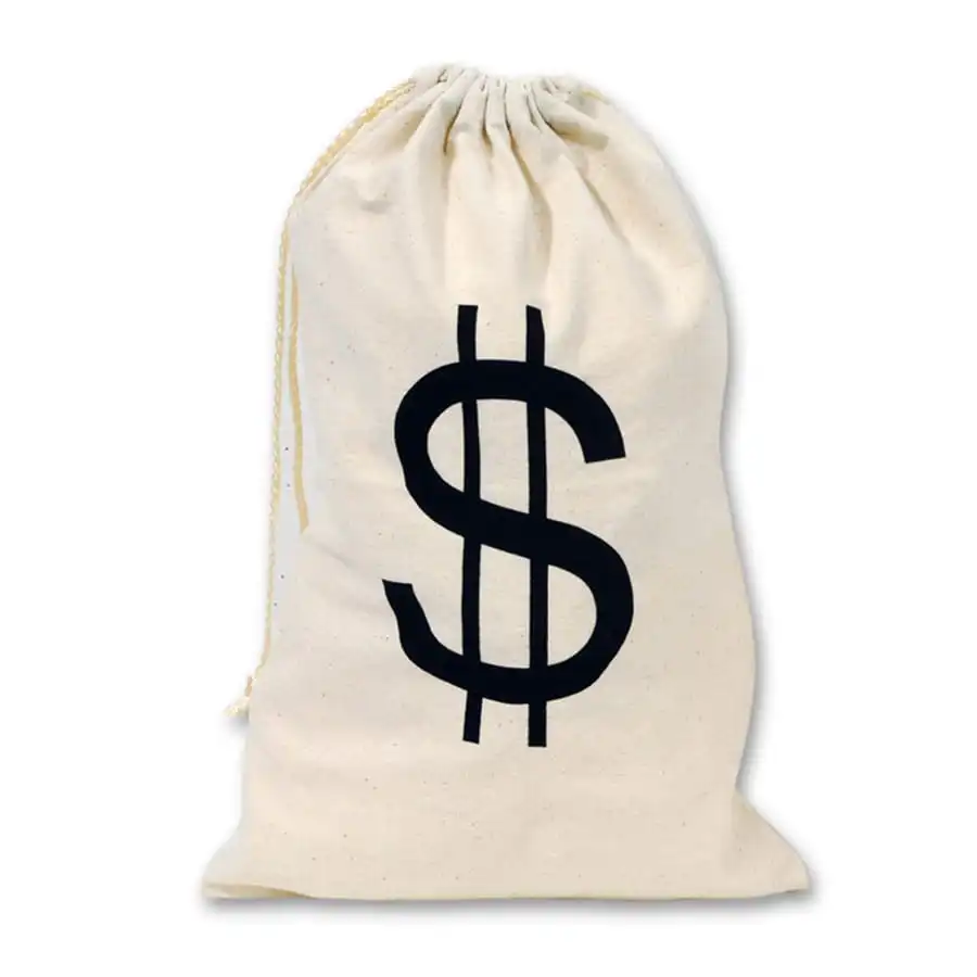 Sac De Voleur Avec Imprimé Dollars, 42x26cm 1 Sac De Voleur Avec Imprimé Dollars, 42x26cm