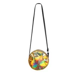 Sac Rond Doré à Bandoulière Style Années 80