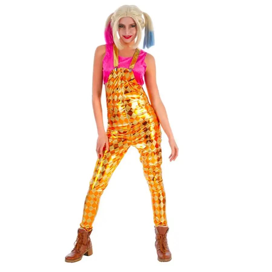 Salopette à Losanges Dorés Pour Femme Adulte 1 Salopette à Losanges Dorés Pour Femme Adulte