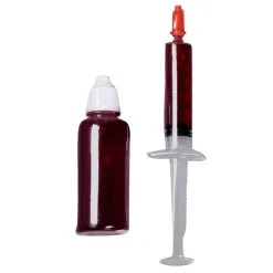 Seringue De 5ml Et Flacon De 28ml De Faux Sang