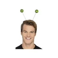 Serre Tête Antennes Boules Vertes à Paillettes