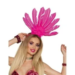 Serre Tête Coiffe Brésilienne Avec Hautes Plumes -Camouflage Soldes Boutique Serre tete coiffe bresilienne avec hautes plumes 46623