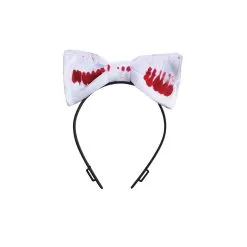 Serre-tête Noeud Blanc Ensanglanté