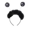 Serre-tête Noir Boules à Facettes Et Froufrous