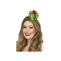 Serre Tête Paquet Cadeau Vert