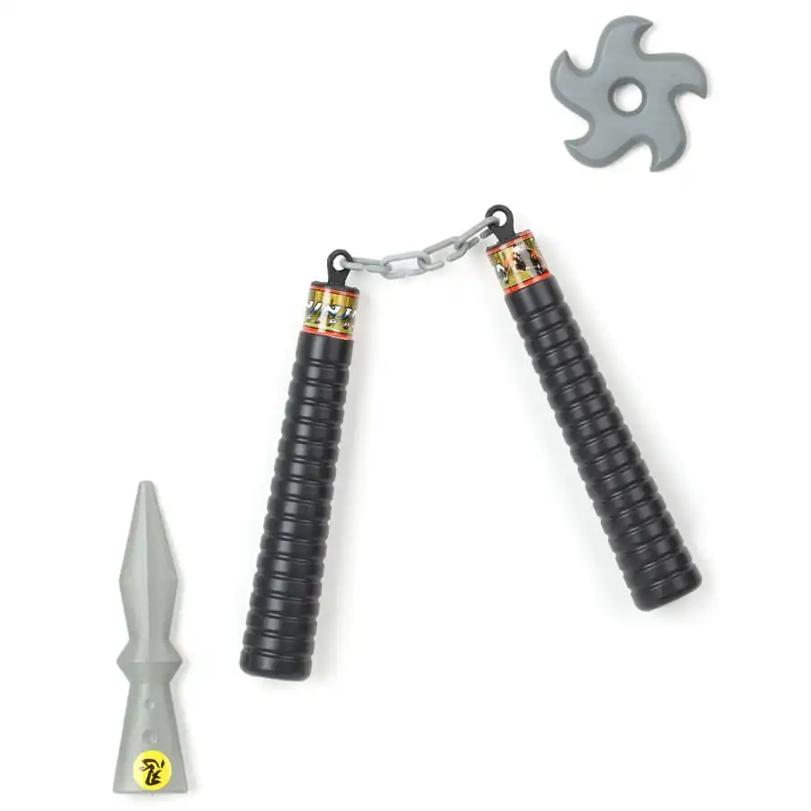 Déguisement Ninja Noir Et Jaune Motif Tête De Mort 5 Déguisement Ninja Noir Et Jaune Motif Tête De Mort – Image 5