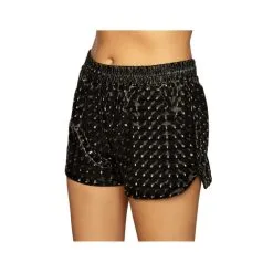 Short Noir Brillant Pour Femme