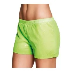 Short Vert Fluo Recouvert De Sequins