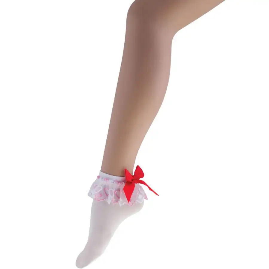 Socquettes Blanches Entourées De Coeurs 1 Socquettes Blanches Entourées De Coeurs