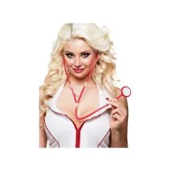 Tenue Courte D'infirmière Ensanglantée -Camouflage Soldes Boutique Stethoscope rouge d infirmiere 4