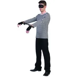 T-shirt Ligné Noir Et Blanc Pour Adulte