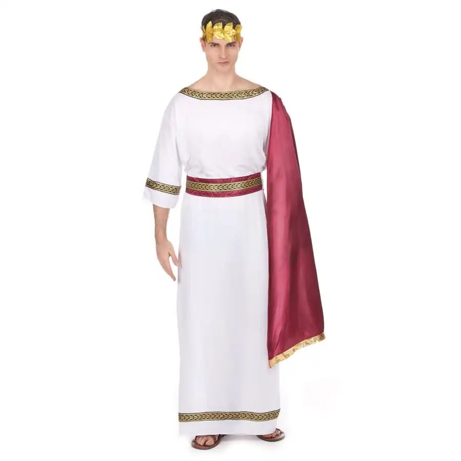 Tenue Blanche De César Avec Toge Rouge 1 Tenue Blanche De César Avec Toge Rouge