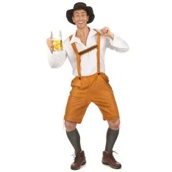 Tenue De Bavarois En Salopette Marron