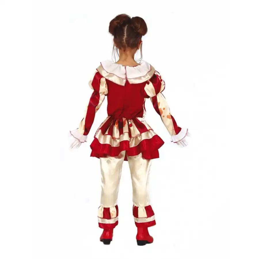 Tenue De Clown Rétro Taché De Sang Pour Fille 2 Tenue De Clown Rétro Taché De Sang Pour Fille – Image 2