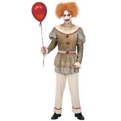 Tenue De Clown Vintage Sinistre Pour Homme