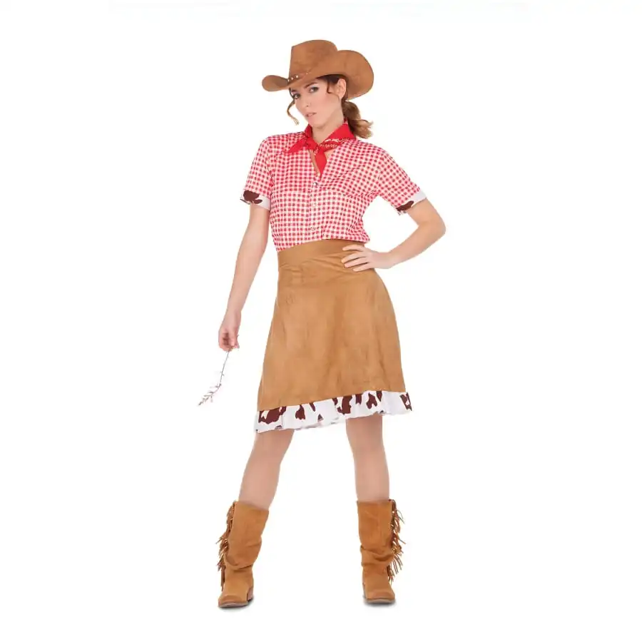 Tenue De Cowgirl Vichy Jupe Camel 1 Tenue De Cowgirl Vichy Jupe Camel