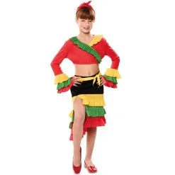 Tenue De Danseuse De Rumba Pour Enfant