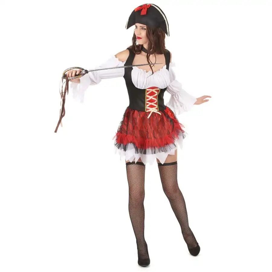 Tenue De Femme Pirate Avec Corset 2 Tenue De Femme Pirate Avec Corset – Image 2