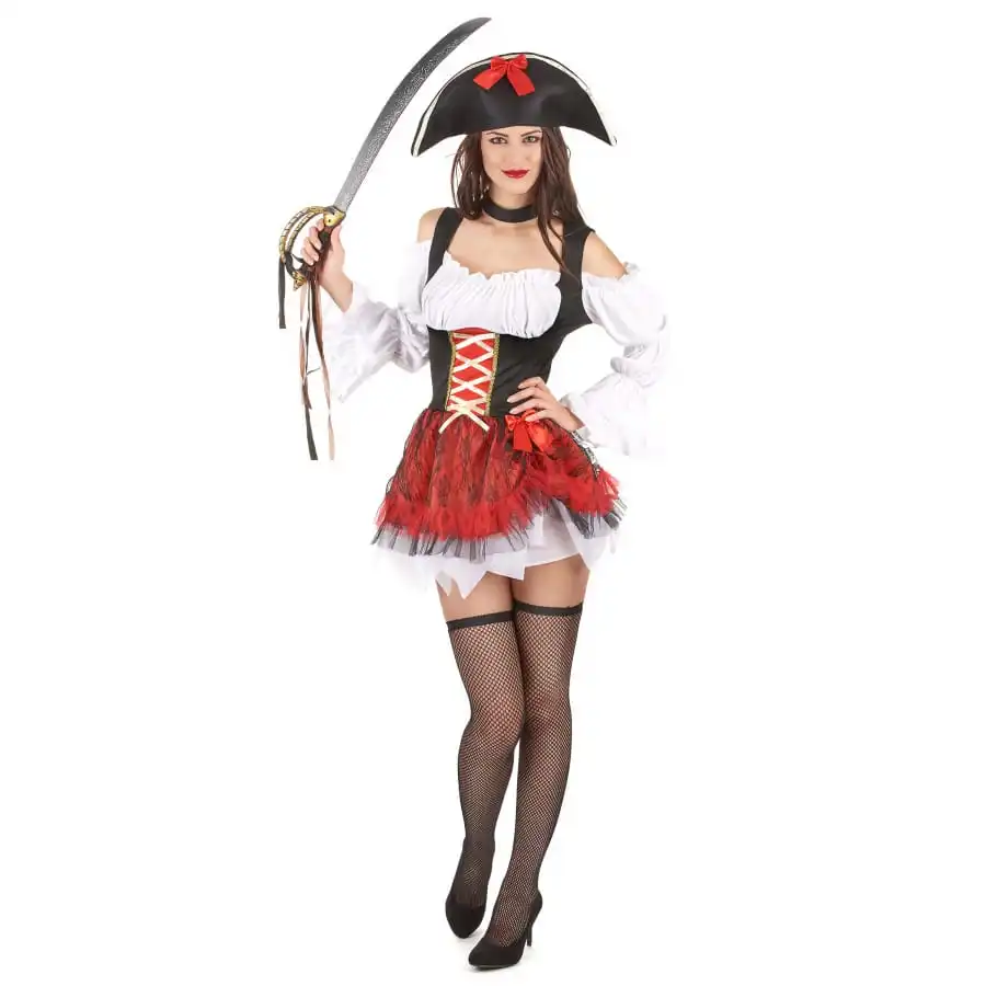 Tenue De Femme Pirate Avec Corset 1 Tenue De Femme Pirate Avec Corset