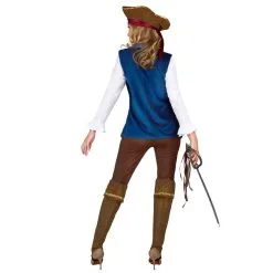 Tenue De Femme Pirate Velours Bleu -Camouflage Soldes Boutique Tenue de femme pirate velours bleu 36194