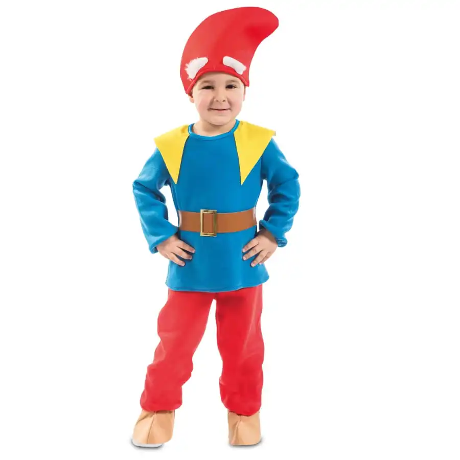 Tenue De Nain De Jardin Pour Enfant, Bleu Et Rouge 1 Tenue De Nain De Jardin Pour Enfant, Bleu Et Rouge