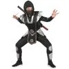 Tenue De Ninja Noir Et Gris Pour Enfant