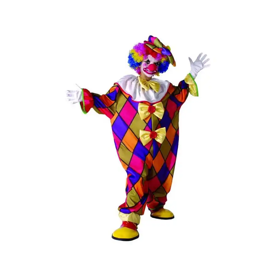 Tenue De Petit Clown Imprimé Losanges Multicolores 1 Tenue De Petit Clown Imprimé Losanges Multicolores