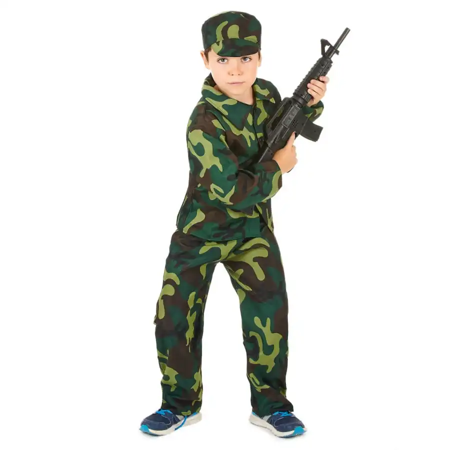 Tenue De Petit Militaire Imprimé Camouflage 1 Tenue De Petit Militaire Imprimé Camouflage