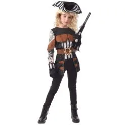 Tenue De Pirate Aux Bras Tatoués Pour Fille