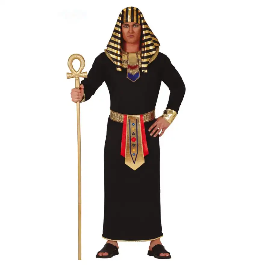 Tenue De Roi D'Egypte Noire Et Dorée Pour Homme 1 Tenue De Roi D'Egypte Noire Et Dorée Pour Homme