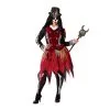 Tenue De Sorcière Squelette Rouge, Grande Taille