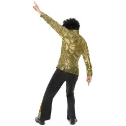 Tenue Disco Paillettes Dorées Pour Homme -Camouflage Soldes Boutique Tenue disco paillettes dorees pour homme 69870