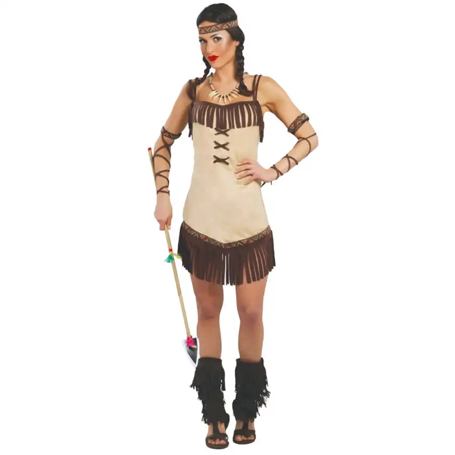 Tenue Indienne Miwok Courte à Franges Pour Femme 1 Tenue Indienne Miwok Courte à Franges Pour Femme