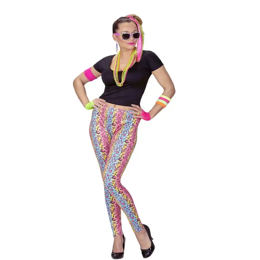 Tenue Pour Femme Années 80 Panthère Colorée 1 Tenue Pour Femme Années 80 Panthère Colorée