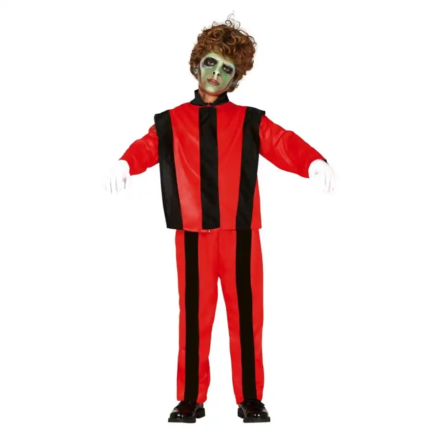 Tenue Rouge Noir De Pop Star D'Halloween, Enfant 1 Tenue Rouge Noir De Pop Star D'Halloween, Enfant