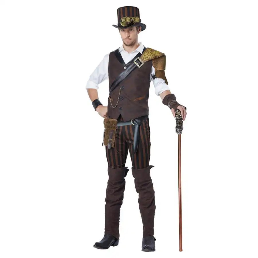 Tenue Steampunk D'aventurier Pour Homme 1 Tenue Steampunk D'aventurier Pour Homme