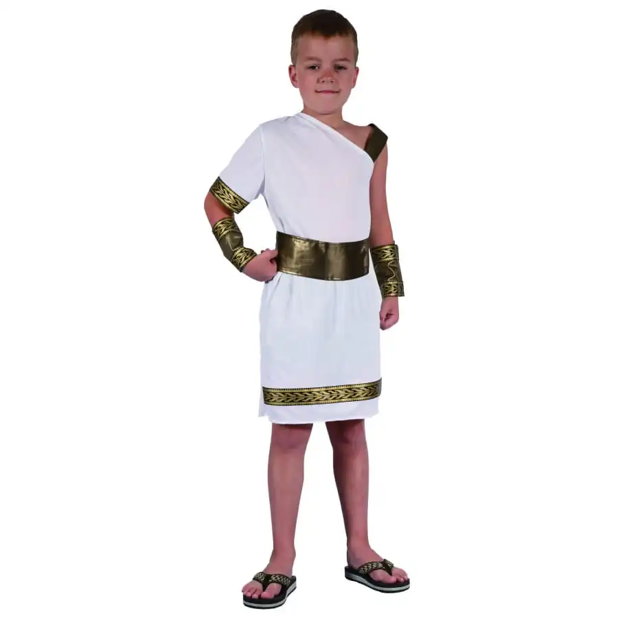 Toge Blanche Et Dorée Asymétrique Pour Enfant 1 Toge Blanche Et Dorée Asymétrique Pour Enfant