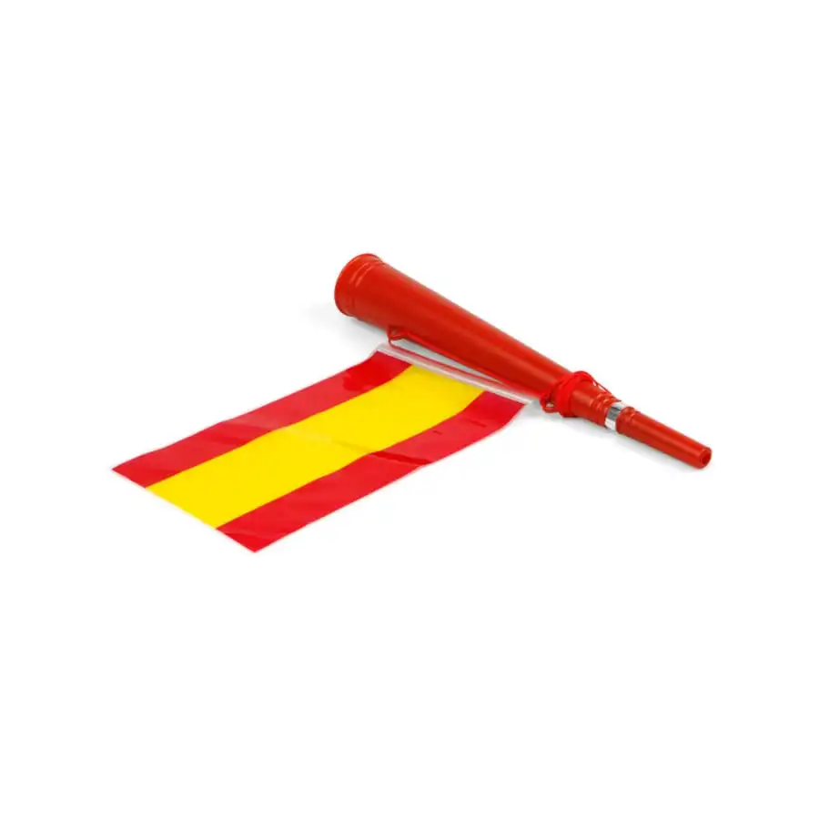 Trompette De Supporter Espagnol Avec Drapeau 1 Trompette De Supporter Espagnol Avec Drapeau
