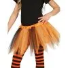 Tutu Noir Et Orange Pailletté Pour Enfant
