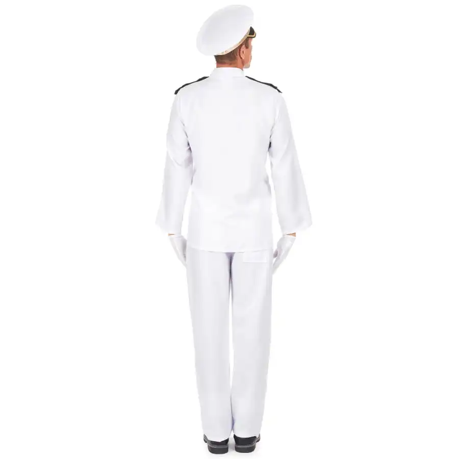 Uniforme Blanc D'officier De La Marine Pour Homme 3 Uniforme Blanc D'officier De La Marine Pour Homme – Image 3