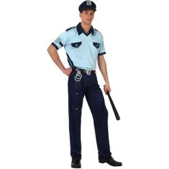Uniforme De Policier Bleu Pour Homme Adulte