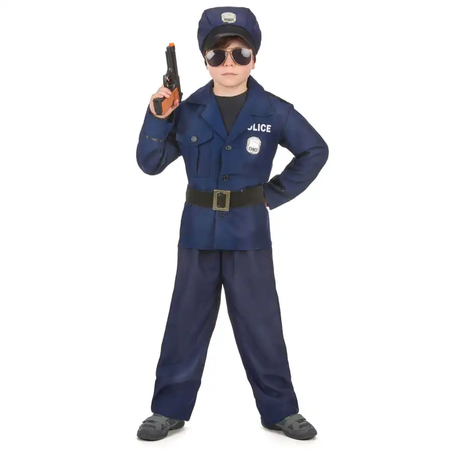 Uniforme De Policier Pour Enfant, Modèle Luxe 2 Uniforme De Policier Pour Enfant, Modèle Luxe – Image 2