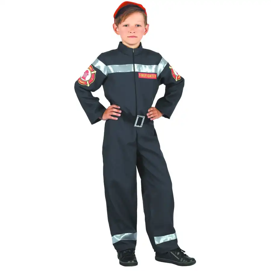 Uniforme Noir De Pompier Pour Enfant 1 Uniforme Noir De Pompier Pour Enfant