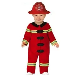 Uniforme Rouge De Pompier Pour Bébé