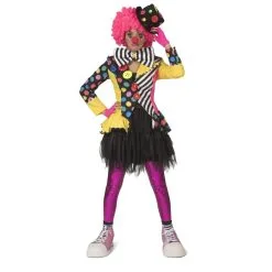 Veste De Clown Avec Gros Noeud Multicolore, Femme